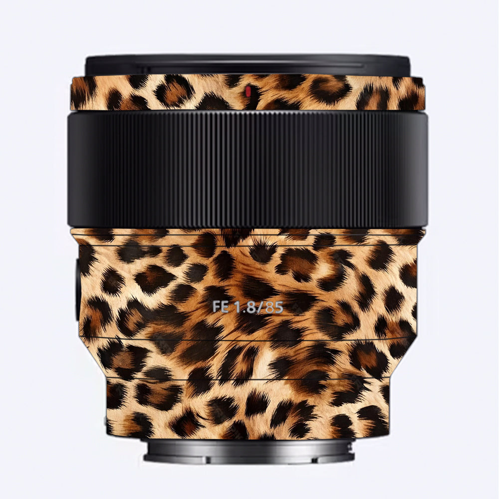 Classic Leopard Spots Sony FE 85mm f/1.8 Camera Lens Skin