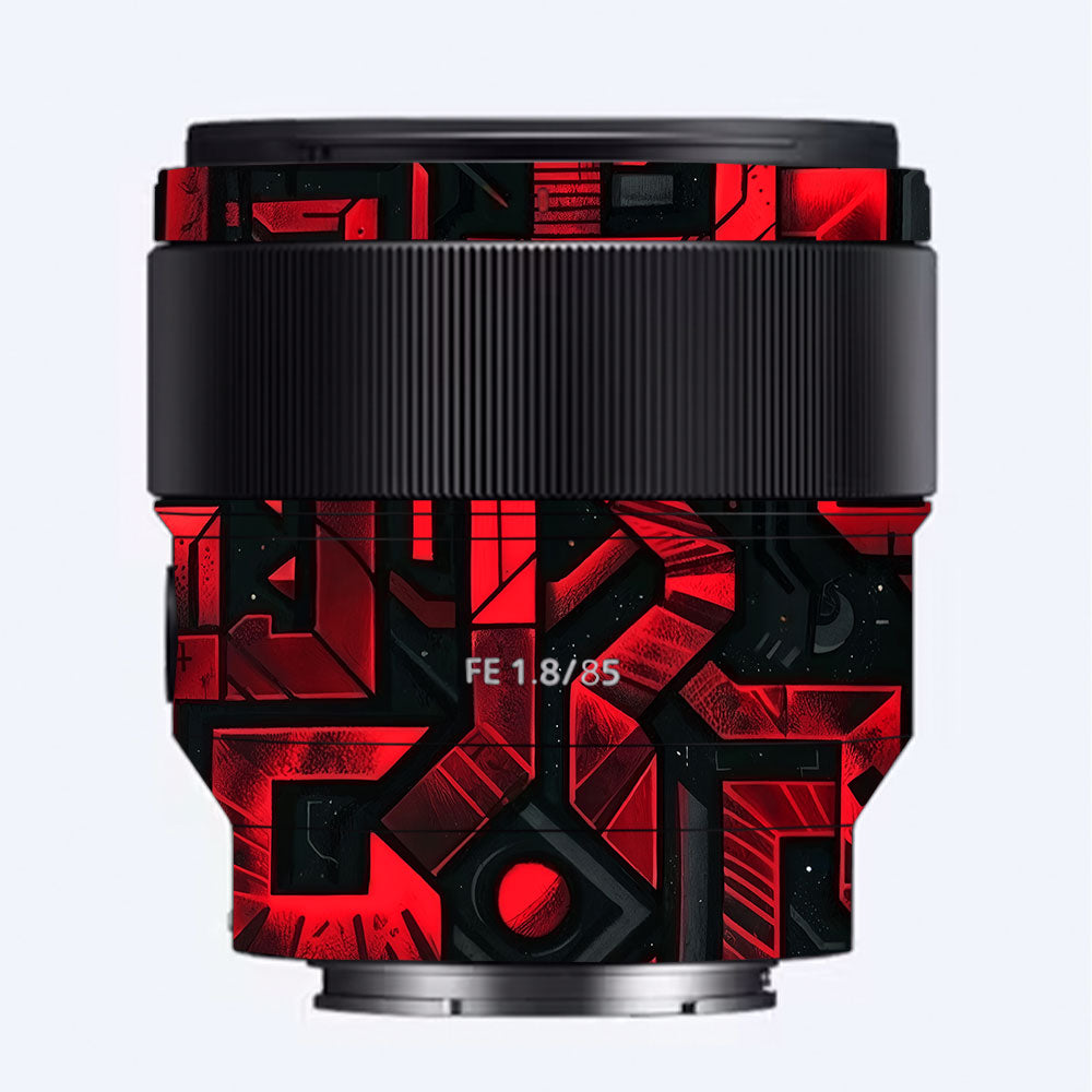 Cyber Maze Circuit Sony FE 85mm f/1.8 Camera Lens Skin