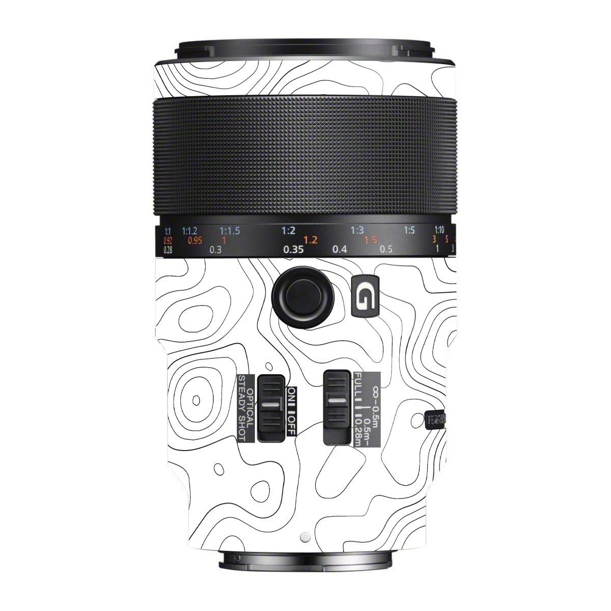 White Contour Design Sony FE 90mm F/2.8 Macro OSS Camera Lens Skin