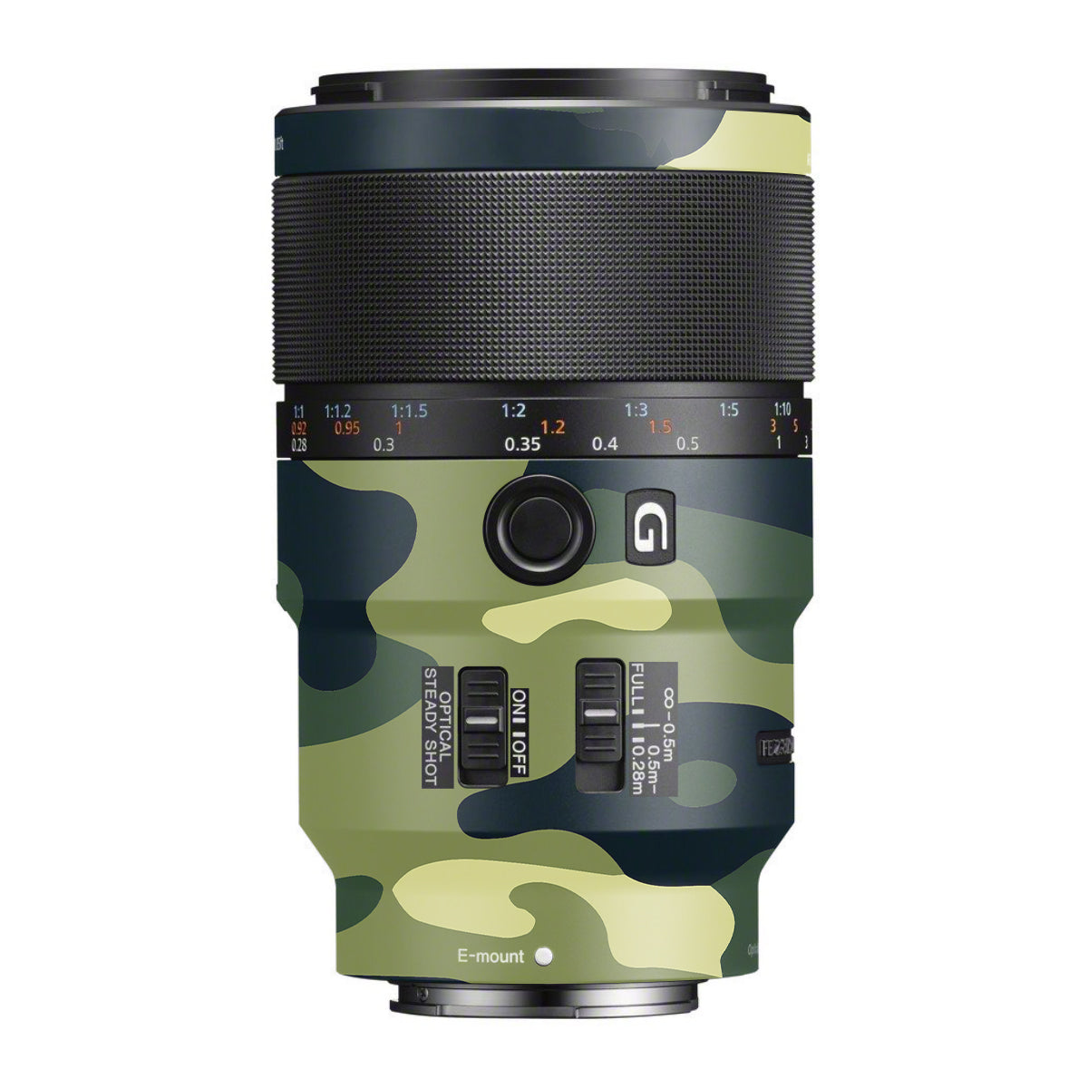 Forest Green Camo Sony FE 90mm F/2.8 Macro OSS Camera Lens Skin
