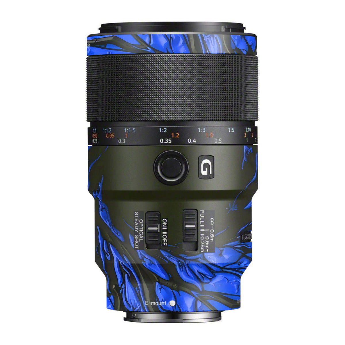 Venom Blue Sony FE 90mm F/2.8 Macro OSS Camera Lens Skin