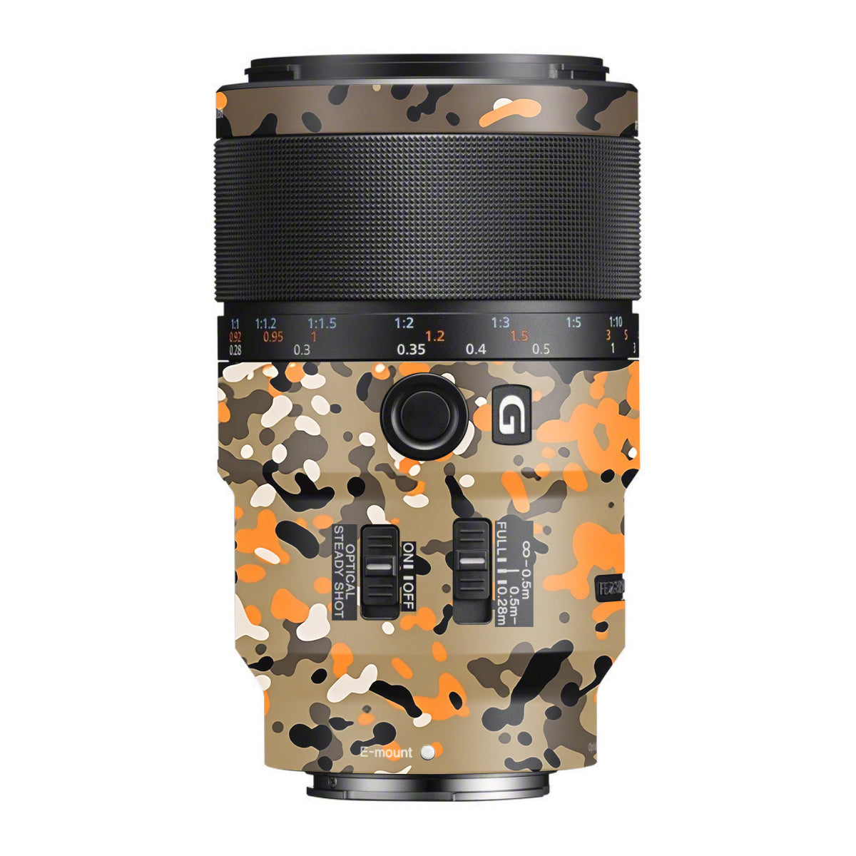 Orange Brown Spot Sony FE 90mm F/2.8 Macro OSS Camera Lens Skin