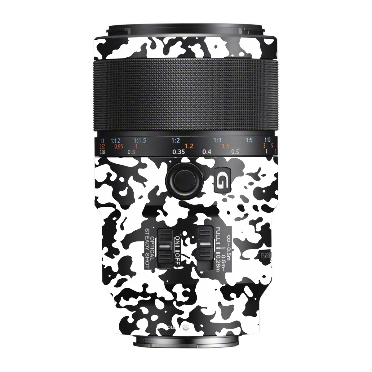 Snow Camo Sony FE 90mm F/2.8 Macro OSS Camera Lens Skin