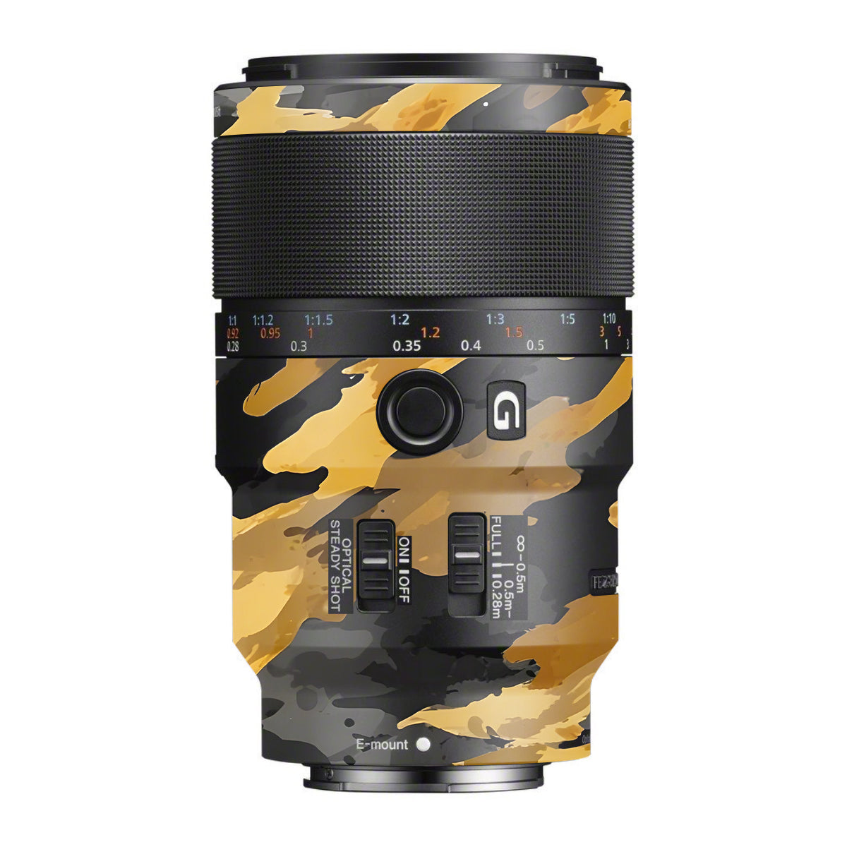 Camo Tiger Blend Sony FE 90mm F/2.8 Macro OSS Camera Lens Skin