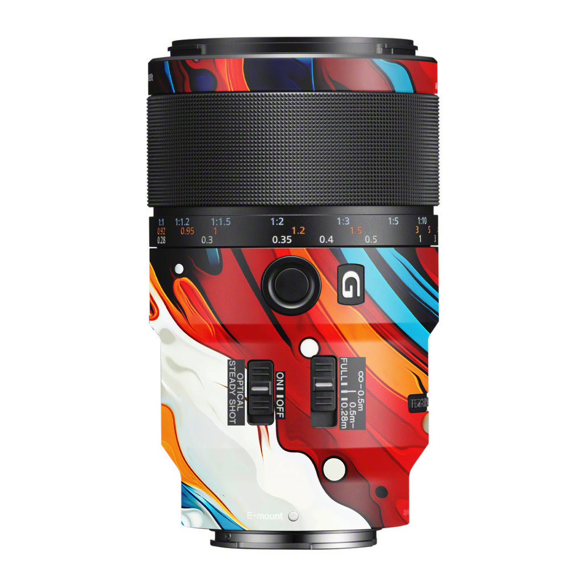 Fire & Ice Flow Sony FE 90mm F/2.8 Macro OSS Camera Lens Skin