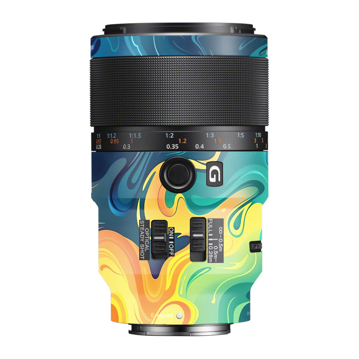 Rainbow Liquid Fusion Sony FE 90mm F/2.8 Macro OSS Camera Lens Skin