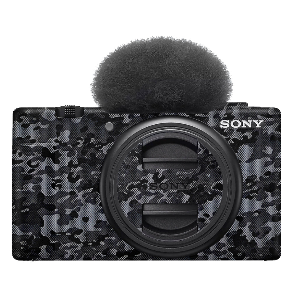 Stealth Grey Camo Sony ZV-1F Camera Skins