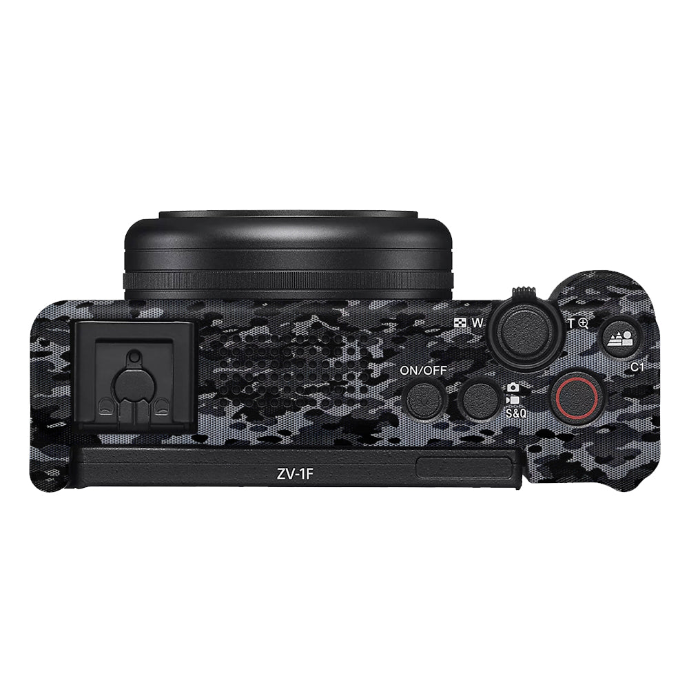 Stealth Grey Camo Sony ZV-1F Camera Skins