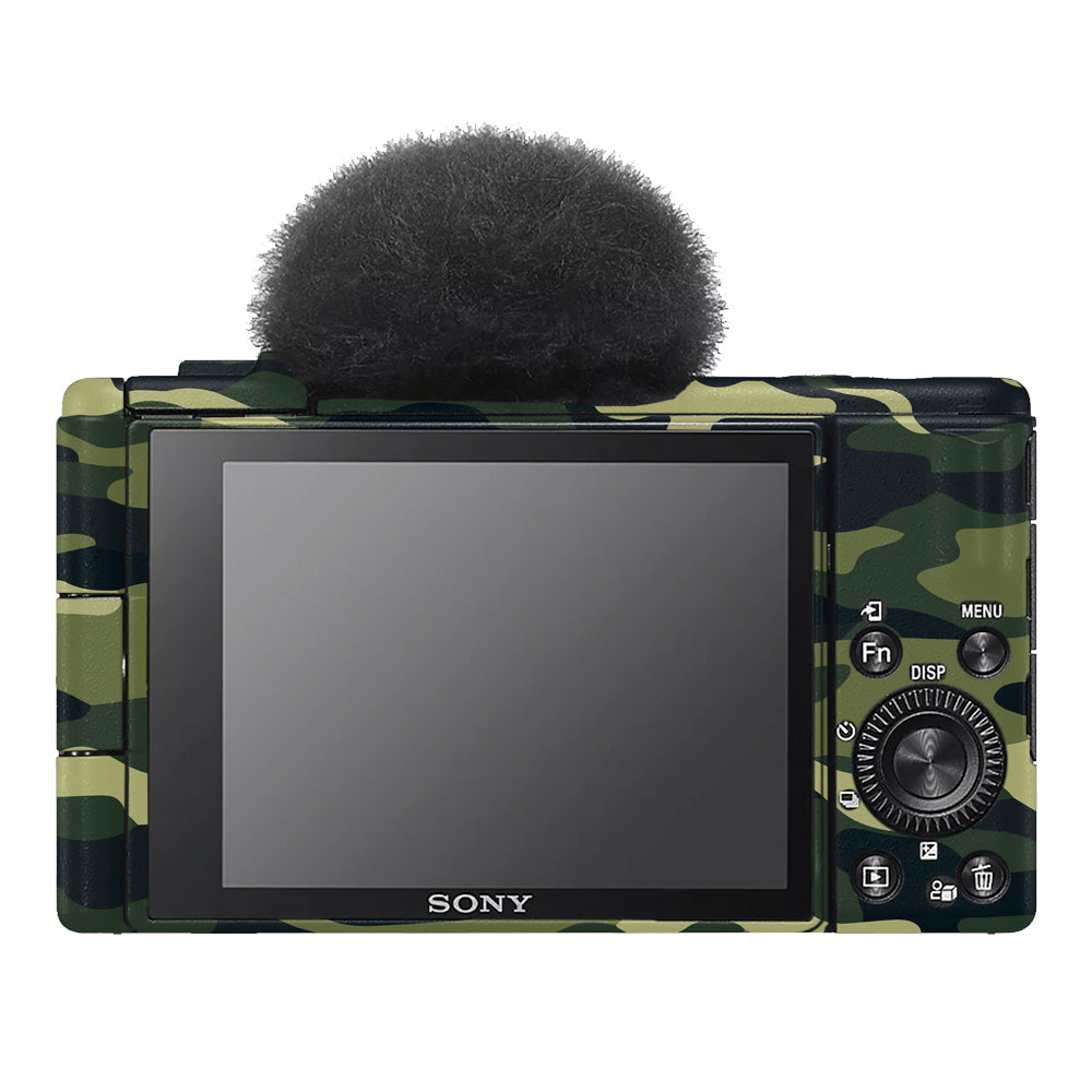 Forest Green Camo Sony ZV-1F Camera Skins