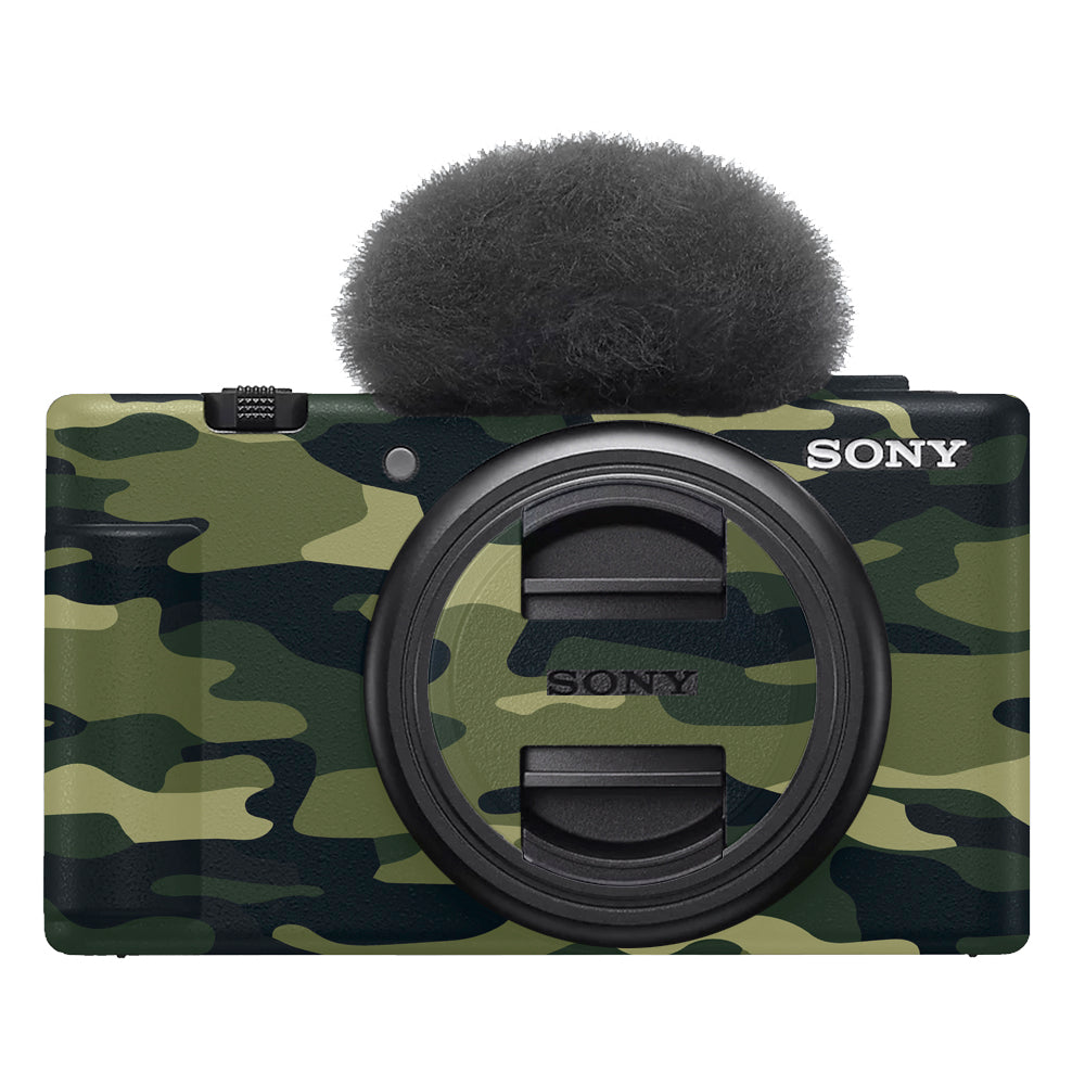 Forest Green Camo Sony ZV-1F Camera Skins