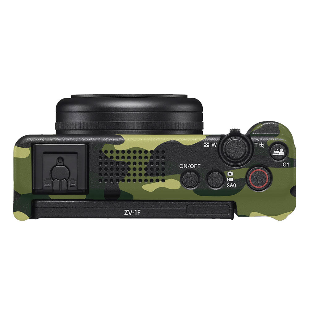 Forest Green Camo Sony ZV-1F Camera Skins