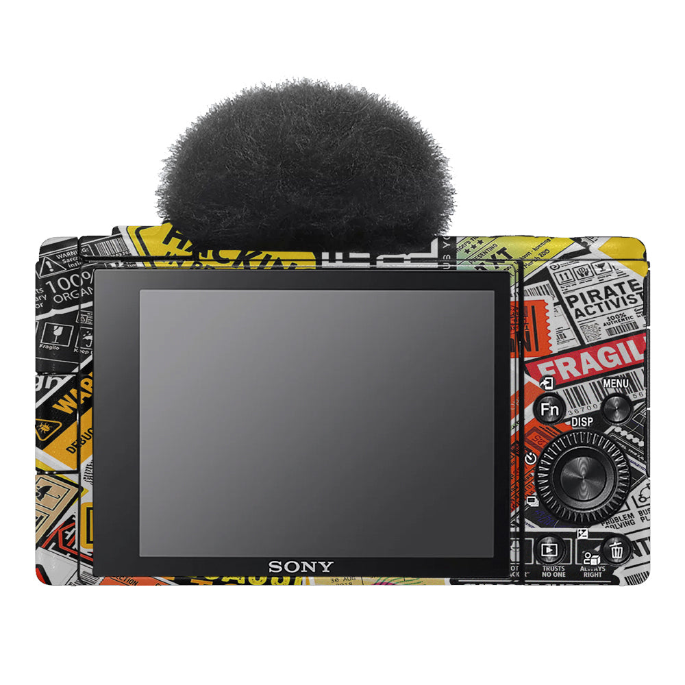 Tech Aesthetic Sticker Collage Sony ZV-1F Camera Skins