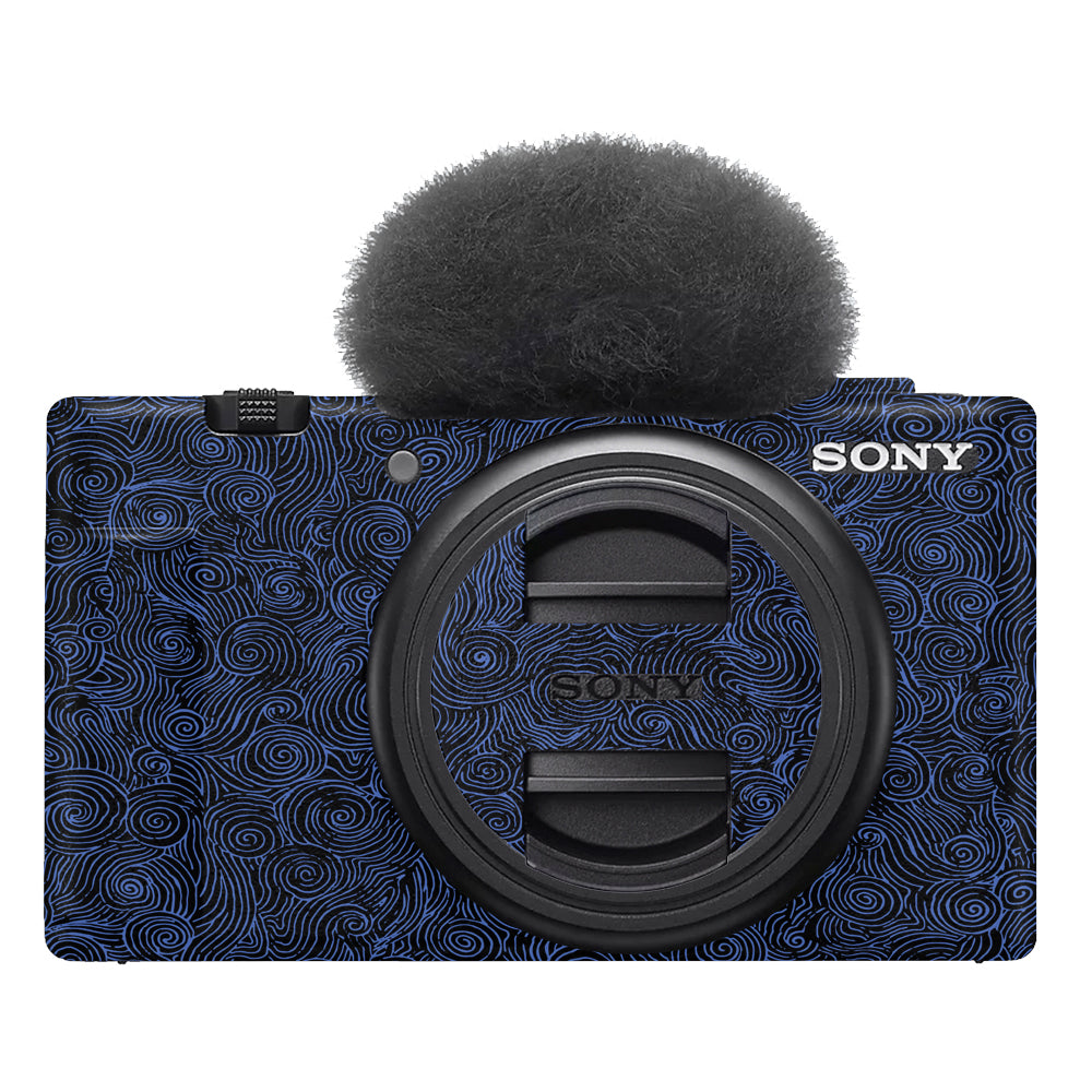 Blue Spirals Sony ZV-1F Camera Skins
