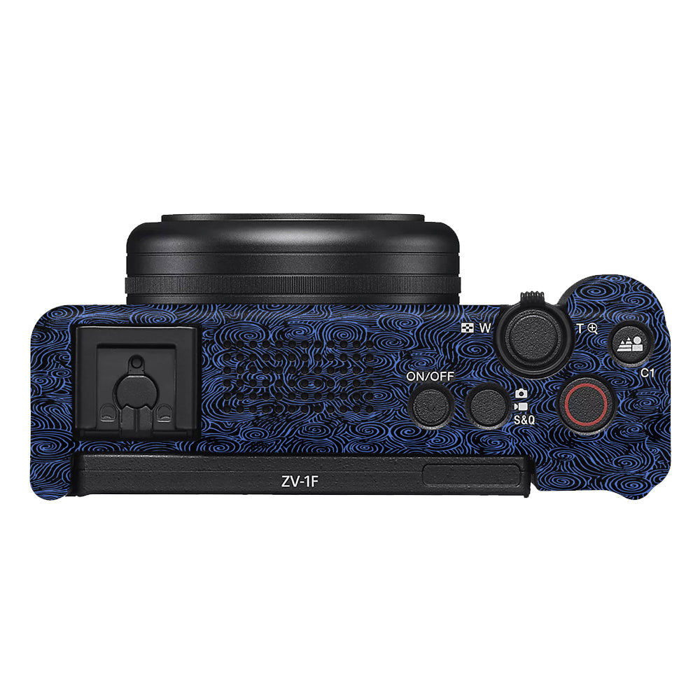Blue Spirals Sony ZV-1F Camera Skins