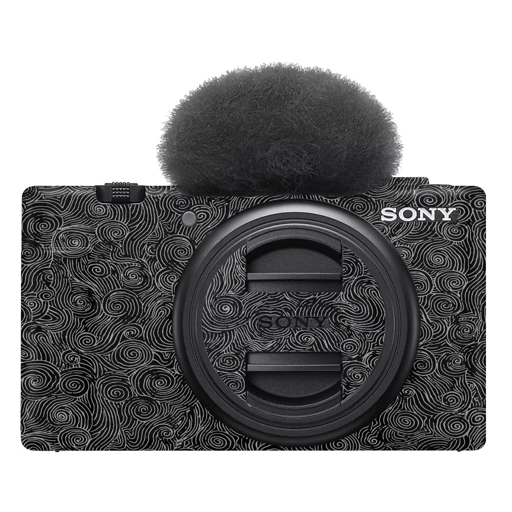 White Spirals Sony ZV-1F Camera Skins
