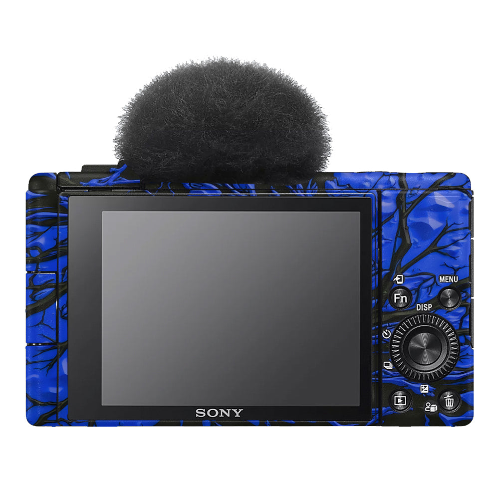 Venom Blue Sony ZV-1F Camera Skins