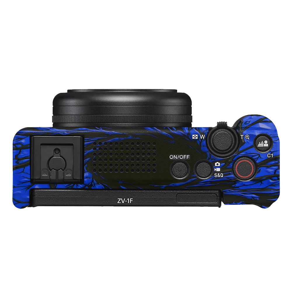 Venom Blue Sony ZV-1F Camera Skins