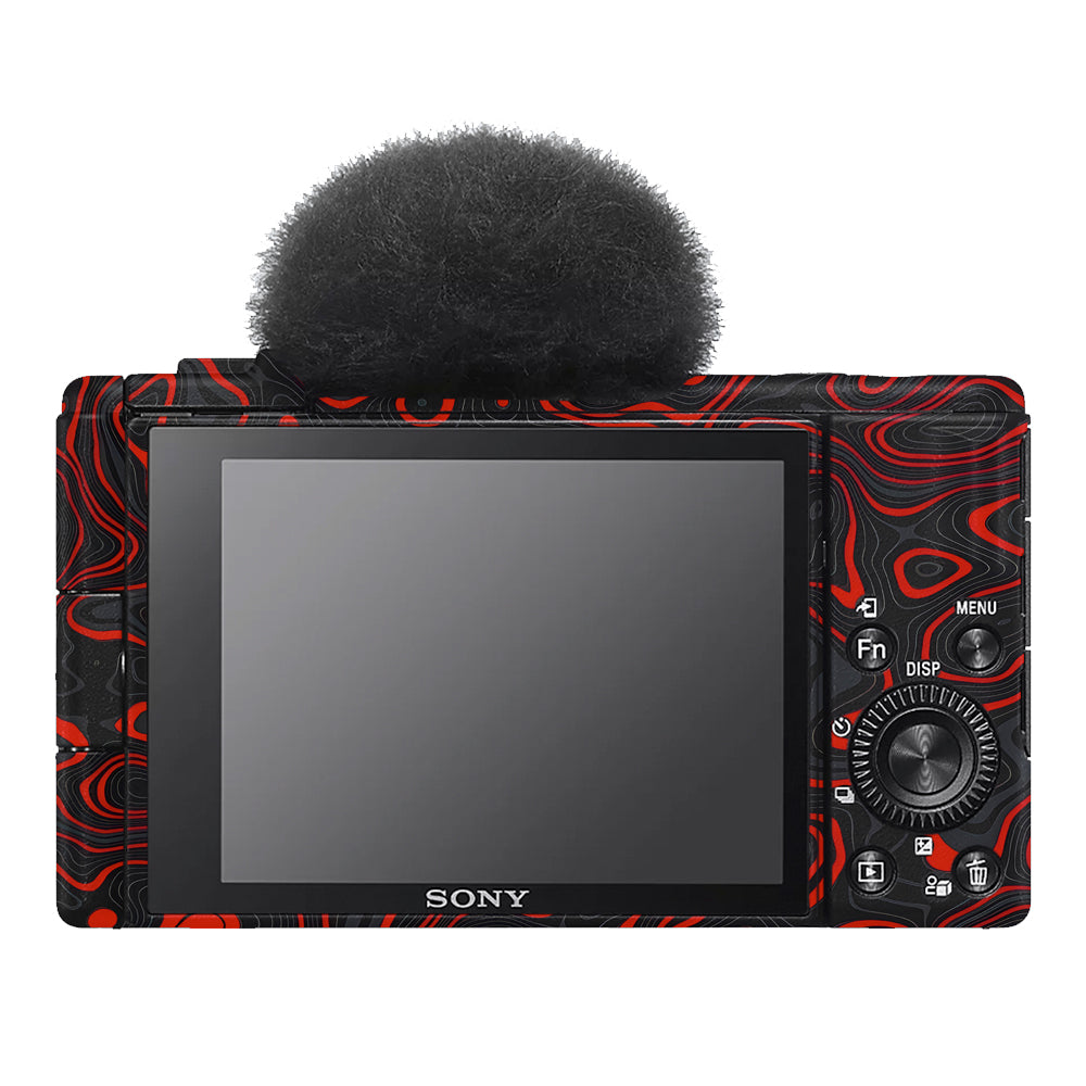 Crimson Waves Sony ZV-1F Camera Skins