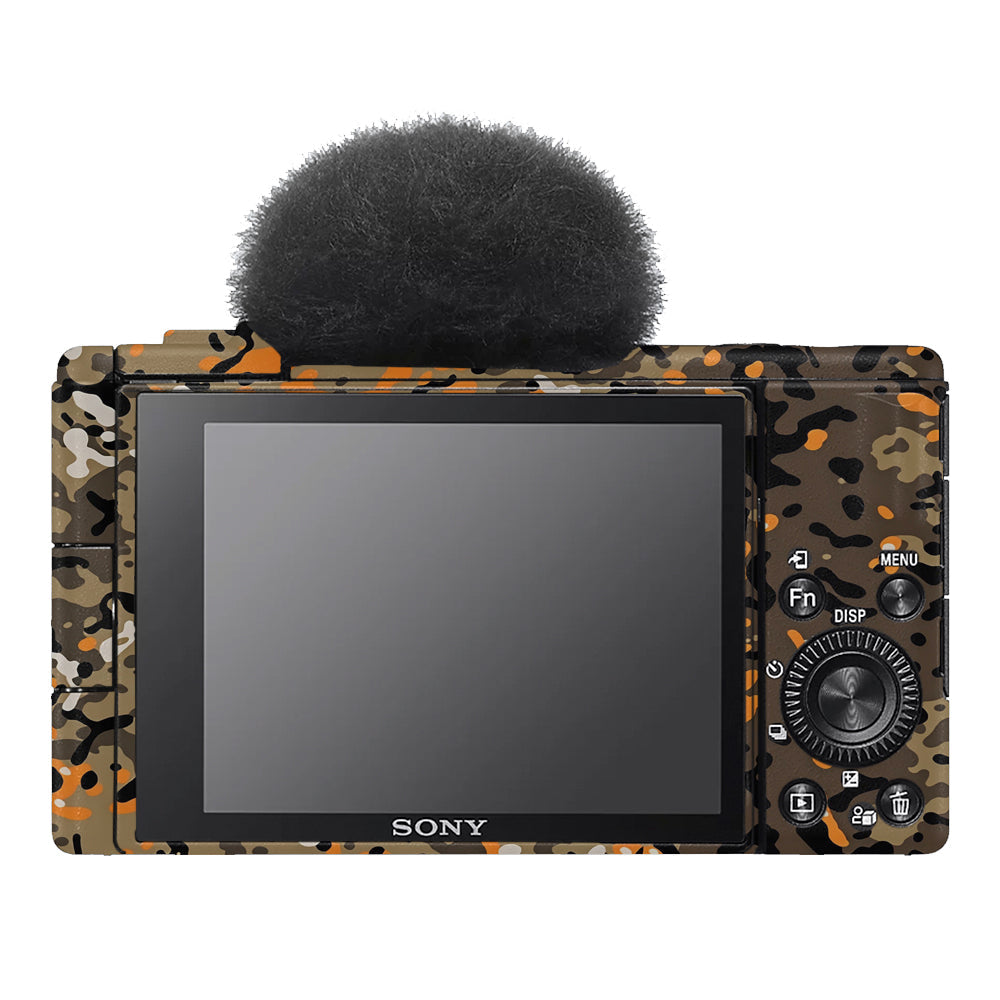 Orange Brown Spot  Sony ZV-1F Camera Skins