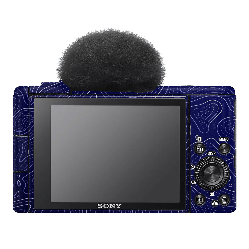 Deep Blue Contour Sony ZV-1F Camera Skins