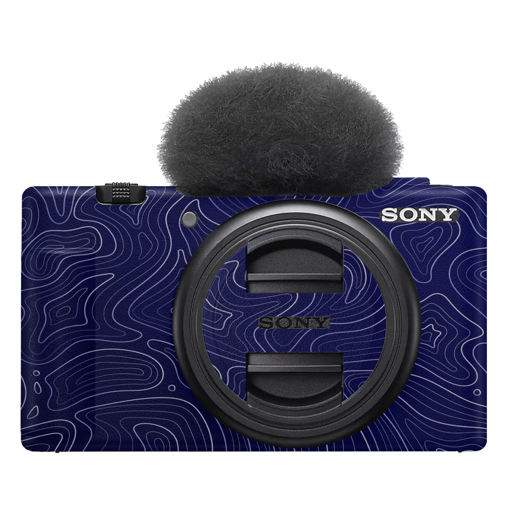 Deep Blue Contour Sony ZV-1F Camera Skins