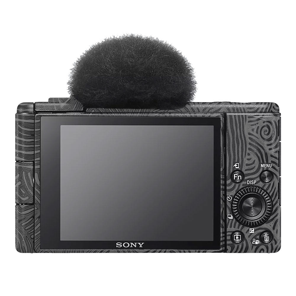 Monochrome Line Maze Sony ZV-1F Camera Skin