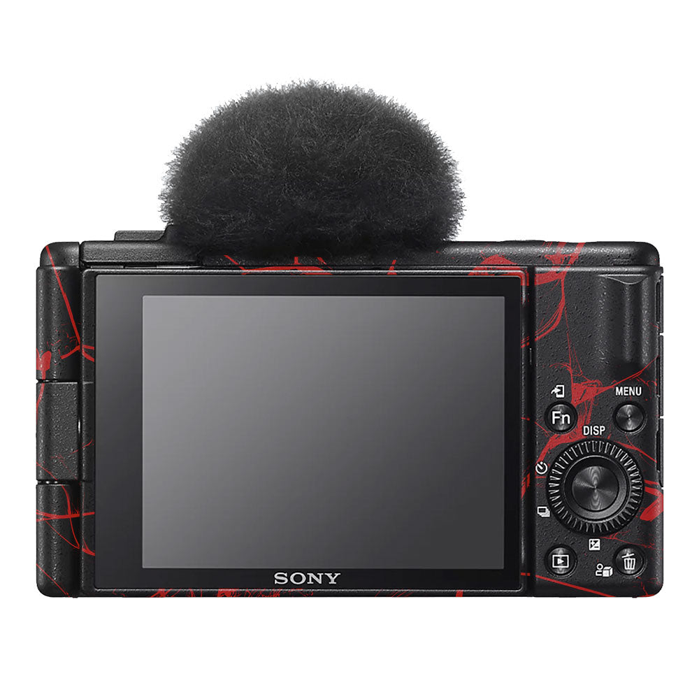 Red Neural Grid Sony ZV-1F Camera Skin
