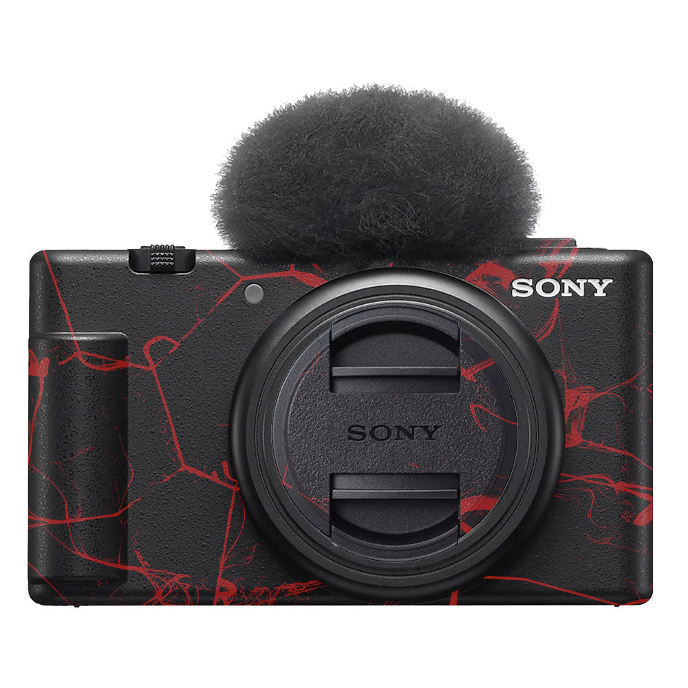 Red Neural Grid Sony ZV-1F Camera Skin