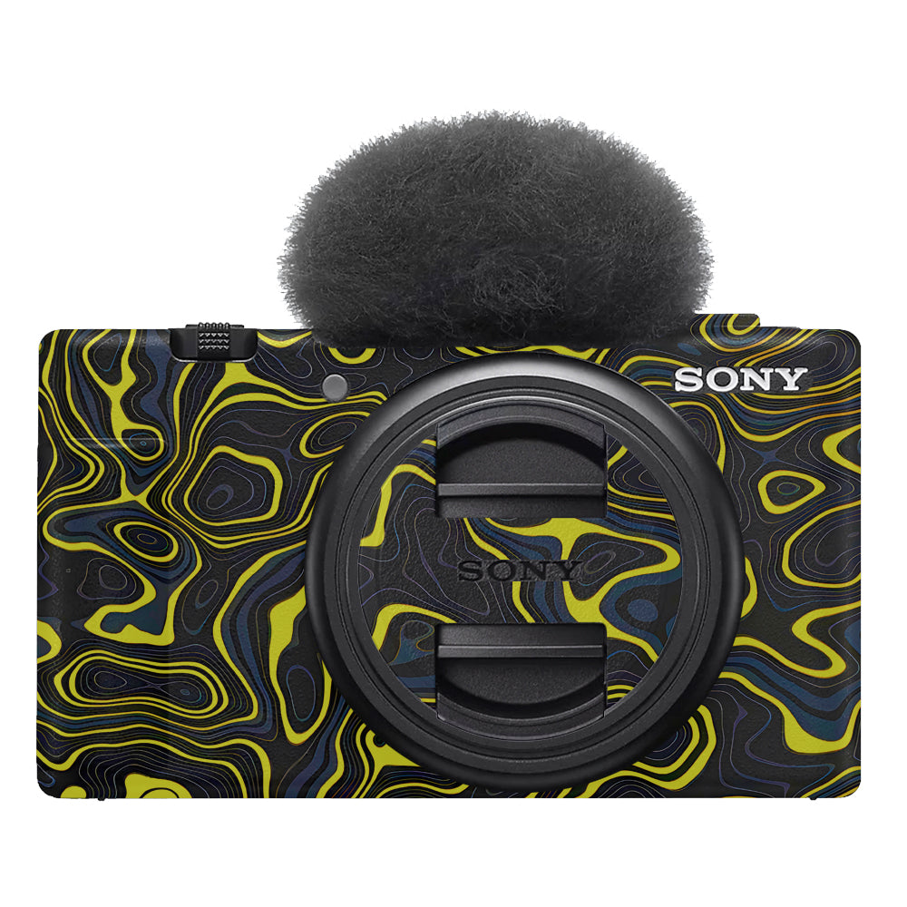 Neon Lava Contours Sony ZV-1F Camera Skins
