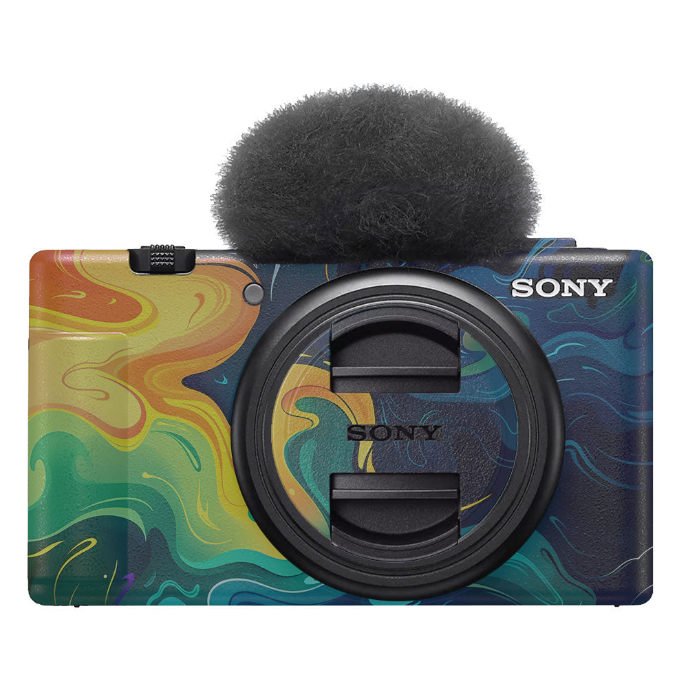 Rainbow Liquid Fusion Sony ZV-1F Camera Skin