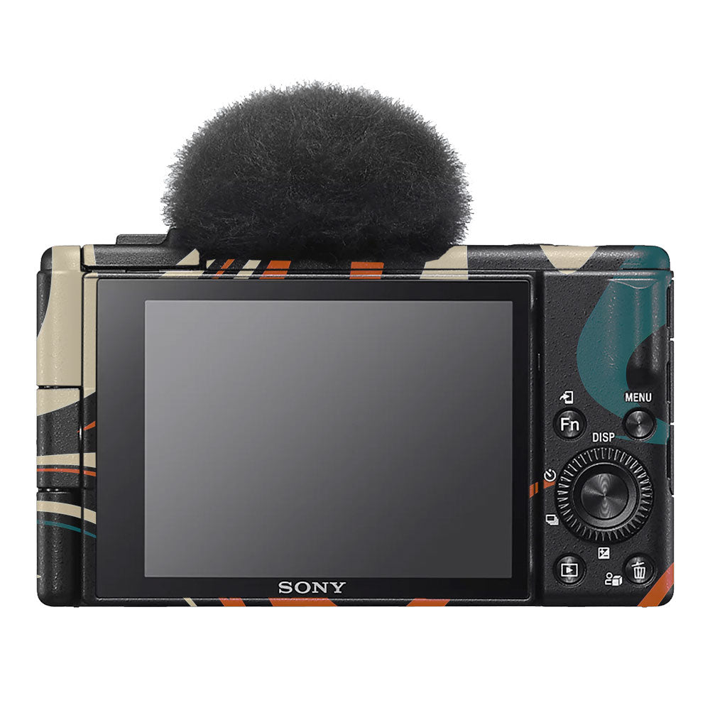 Mid-Century Abstract Swirl Sony ZV-1F Camera Skin