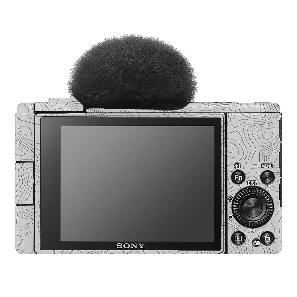 White Contour Design Sony ZV-1F Camera Skins