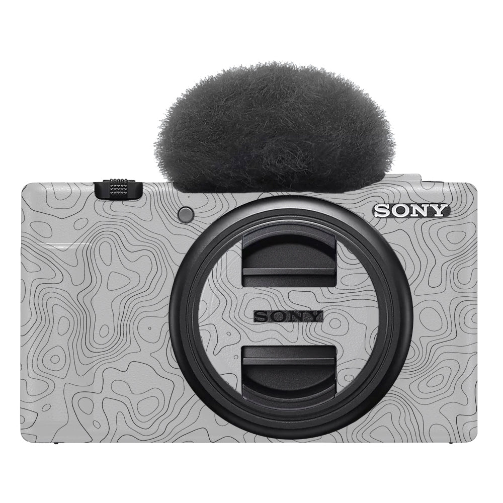 White Contour Design Sony ZV-1F Camera Skins