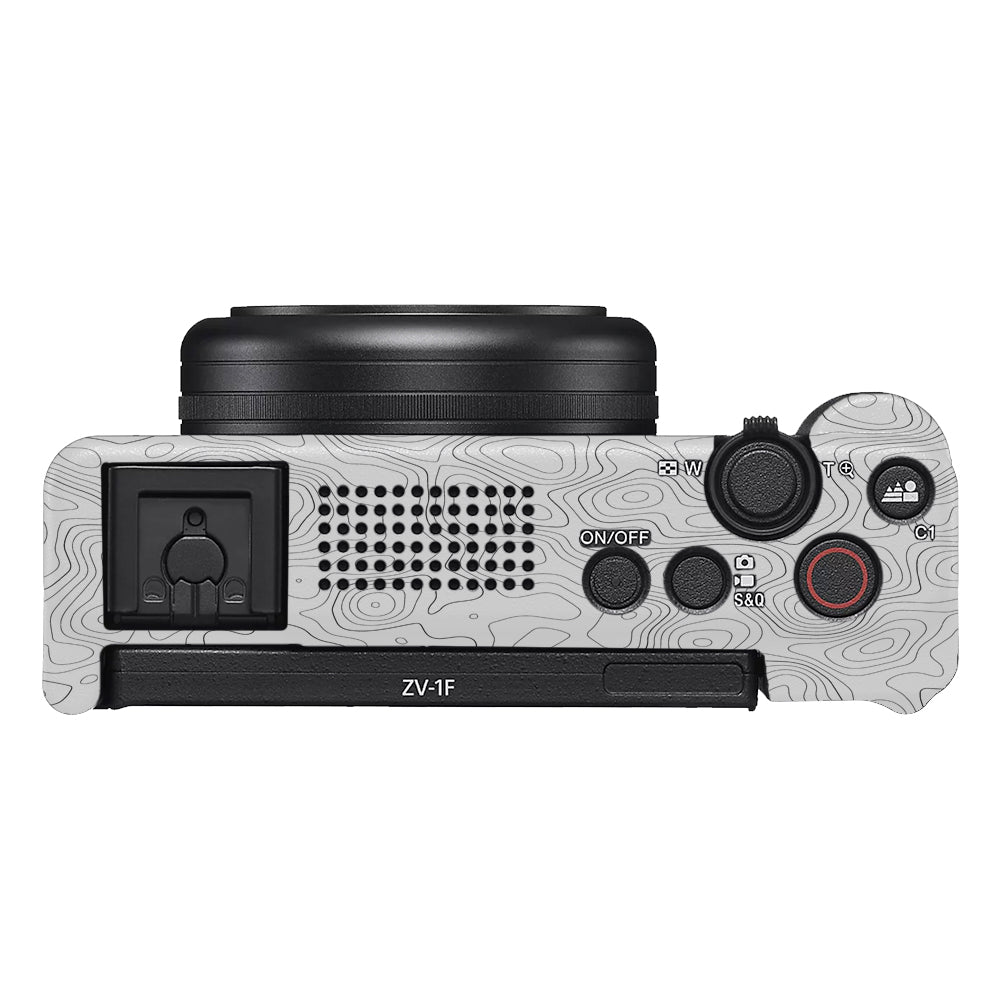 White Contour Design Sony ZV-1F Camera Skins
