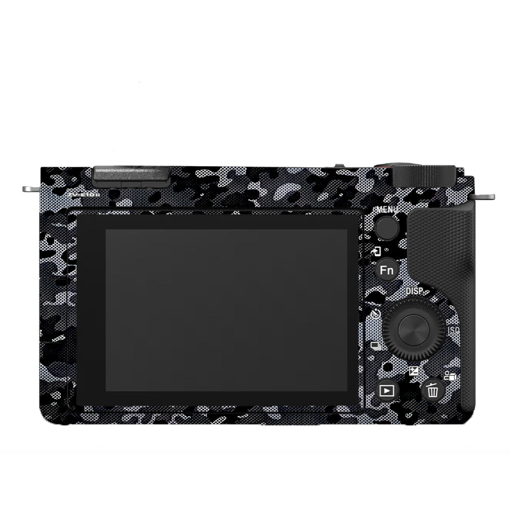 Stealth Grey Camo Sony ZV-E10 Camera Skins