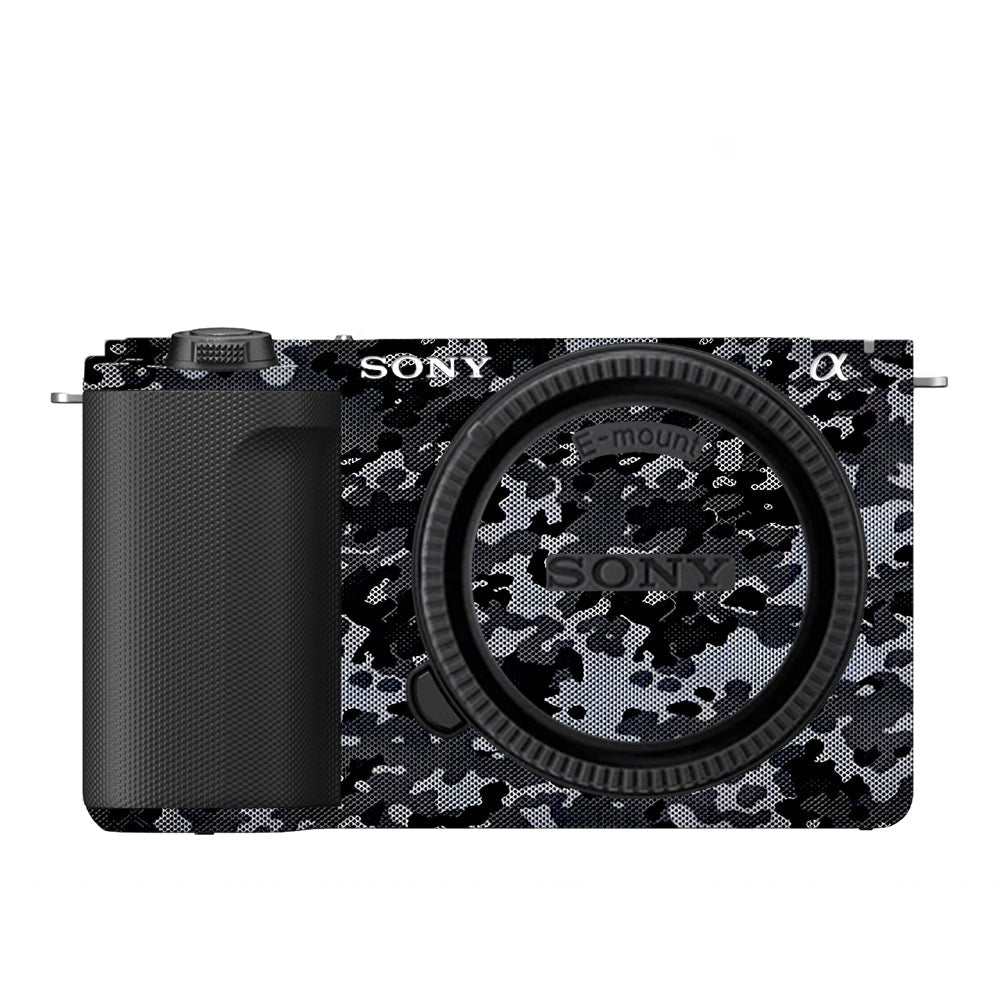 Stealth Grey Camo Sony ZV-E10 Camera Skins