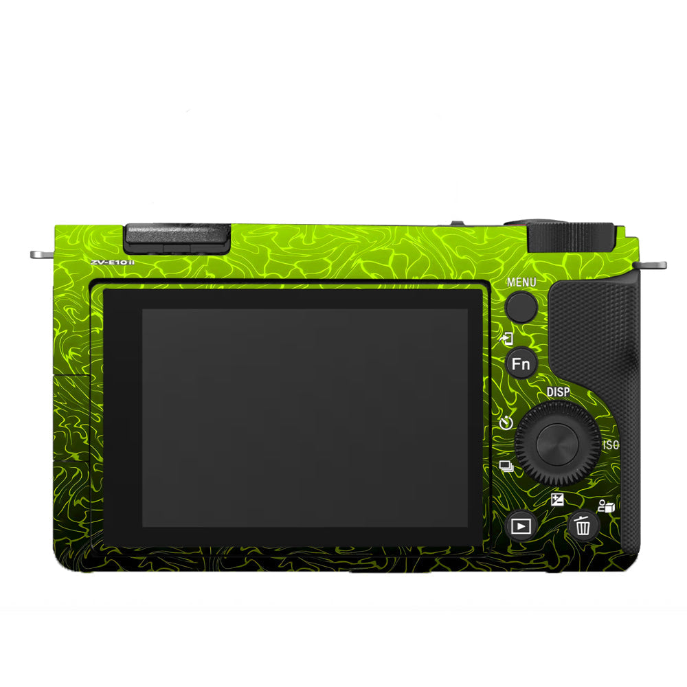 Lime Yellow to Black Gradient Sony ZV-E10 Camera Skins