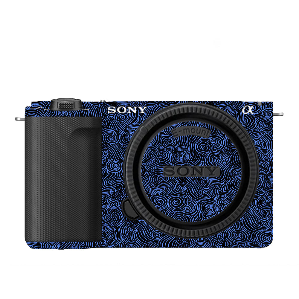 Blue Spirals Sony ZV-E10 Camera Skins