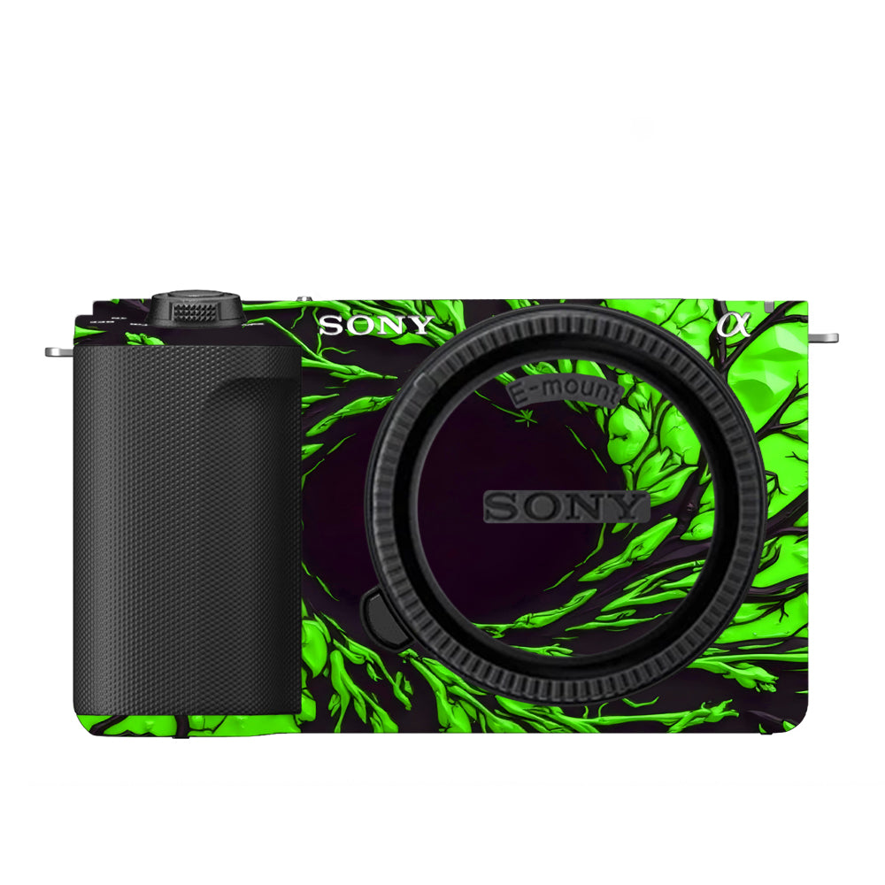 Venom Green Sony ZV-E10 Camera Skins