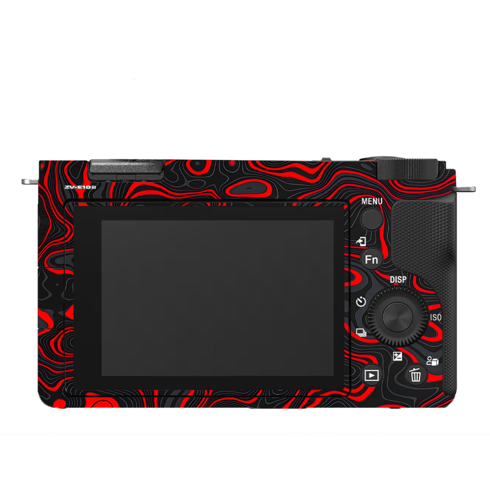 Crimson Waves Sony ZV-E10 Camera Skins