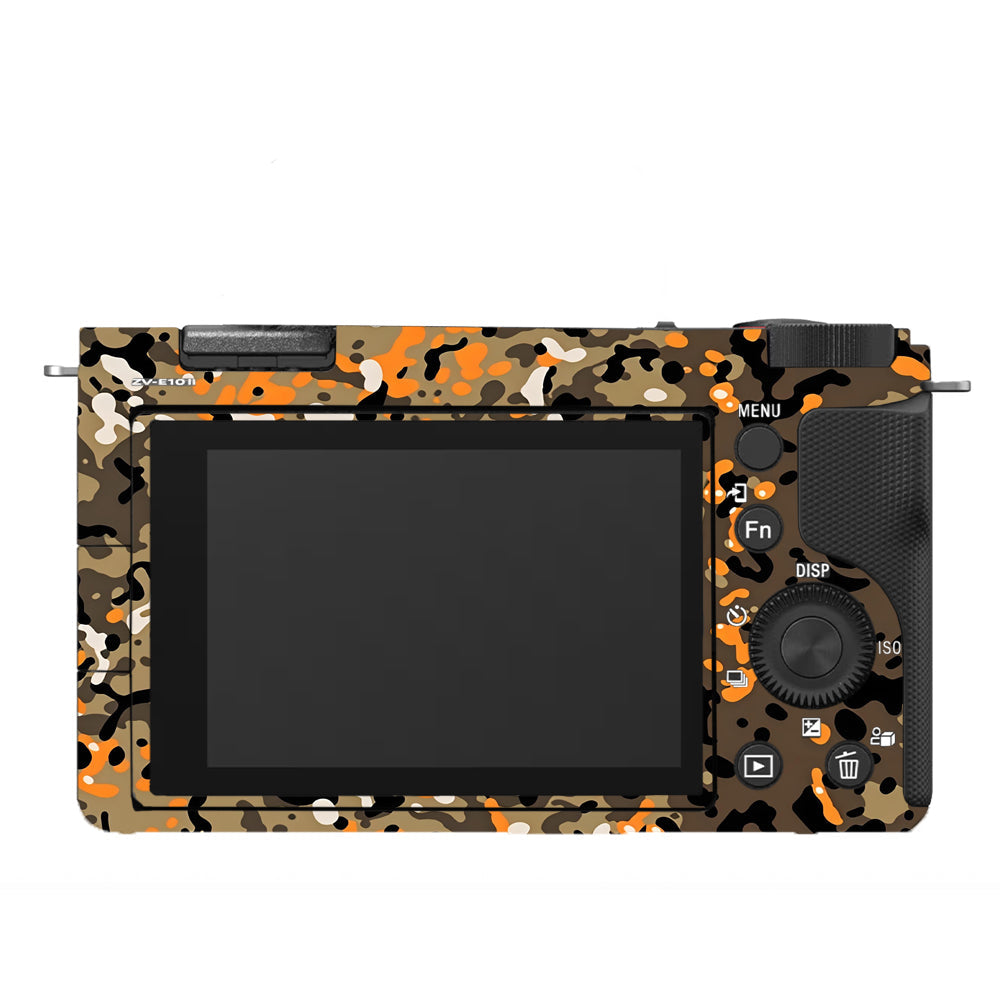 Orange Brown Spot  Sony ZV-E10 Camera Skins