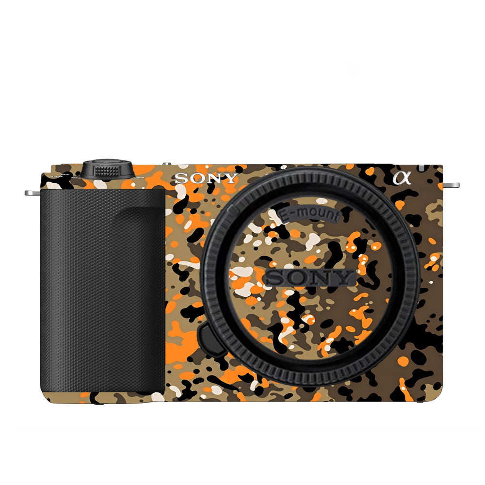 Orange Brown Spot  Sony ZV-E10 Camera Skins