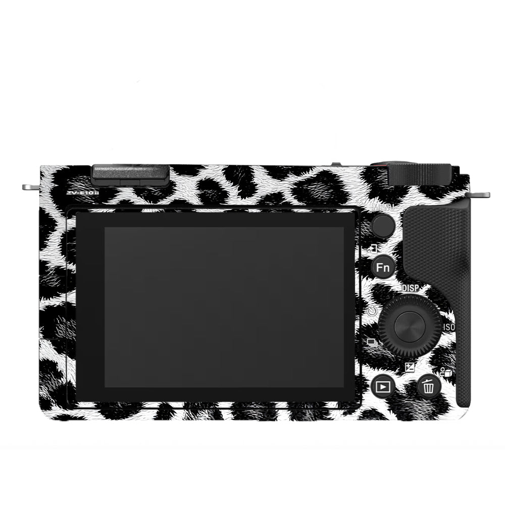 Snow Leopard Spots Sony ZV-E10 Camera Skins