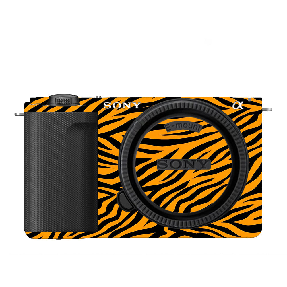Zebra Gold Pattern Sony ZV-E10 Camera Skins
