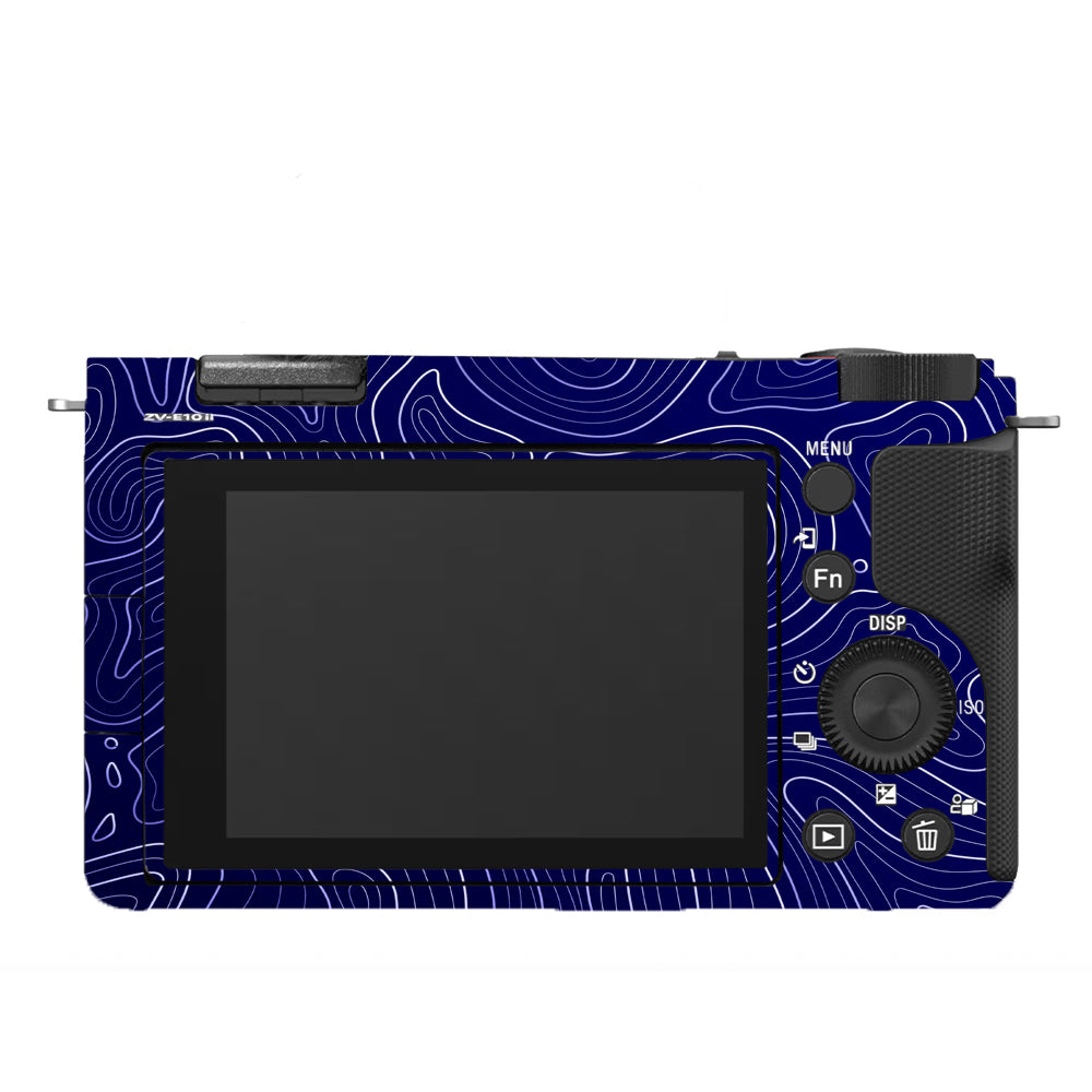 Deep Blue Contour Sony ZV-E10 Camera Skins