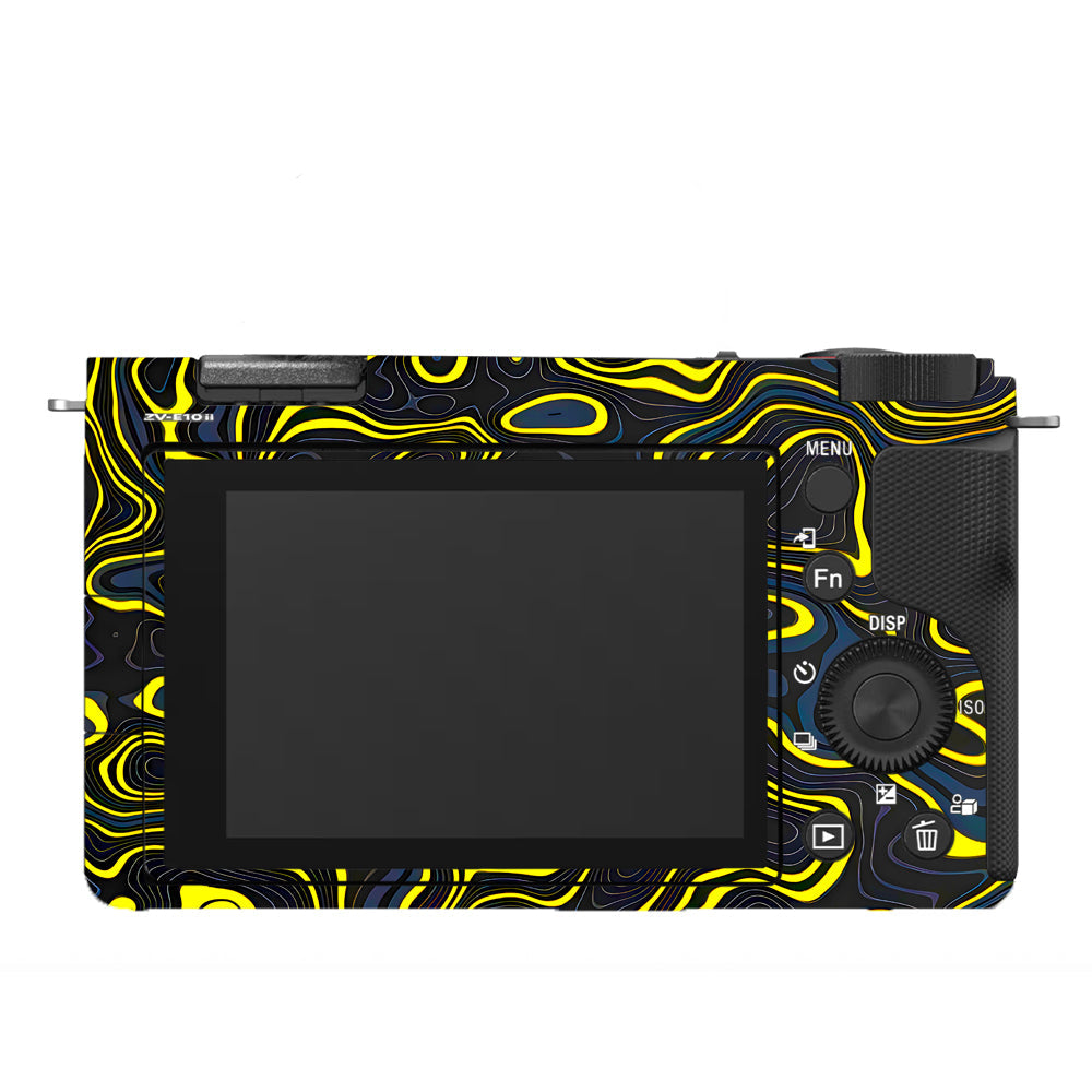 Neon Lava Contours Sony ZV-E10 Camera Skins