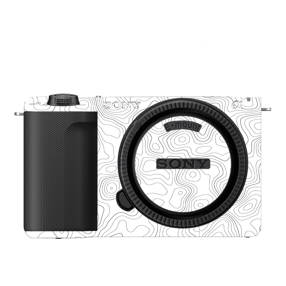 White Contour Design Sony ZV-E10 Camera Skins