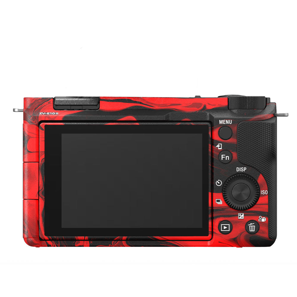 Red Lava Flow Sony ZV-E10 Camera Skin