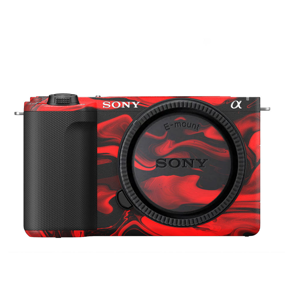 Red Lava Flow Sony ZV-E10 Camera Skin