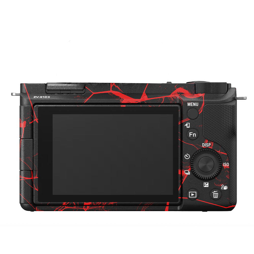Red Neural Grid Sony ZV-E10 Camera Skin